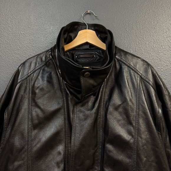Wilsons XXXL men’s black leather jacket with Thinsulate wool fleece lining - Picture 2 of 13